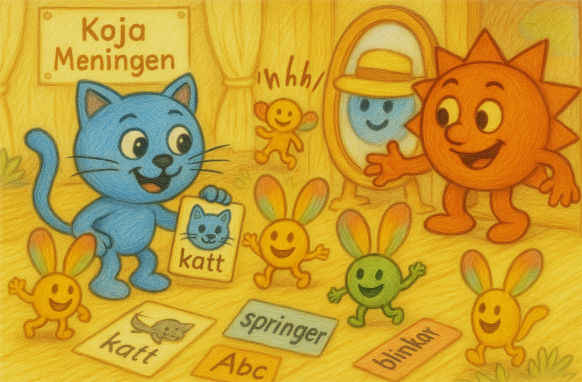 Illustration av Subjekt och Predikat karaktärer