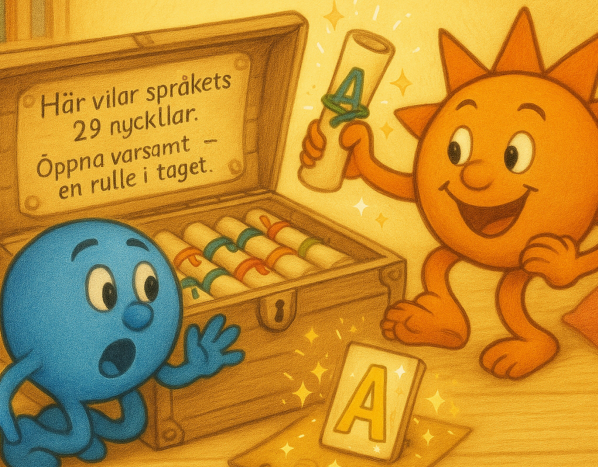 Illustration av Subjekt och Predikat karaktärer