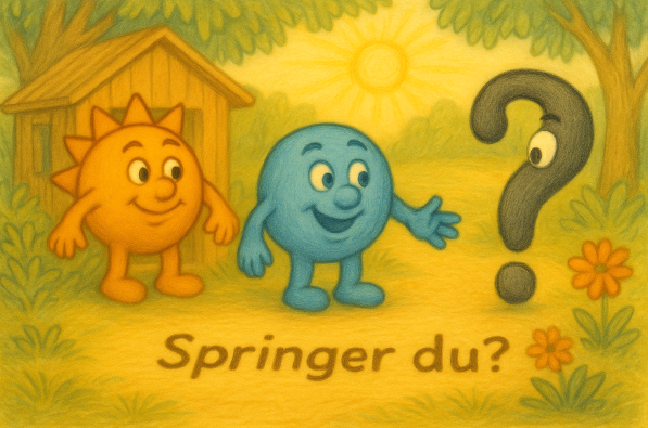Illustration av Subjekt och Predikat karaktärer