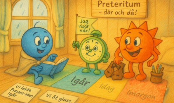 Illustration av Subjekt och Predikat karaktärer