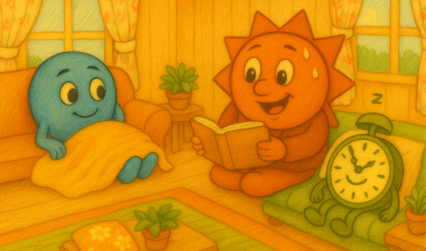 Illustration av Subjekt och Predikat karaktärer