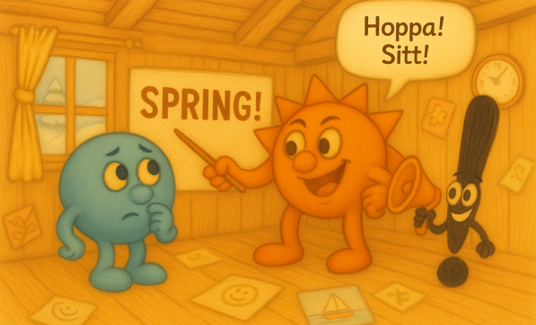 Illustration av Subjekt och Predikat karaktärer